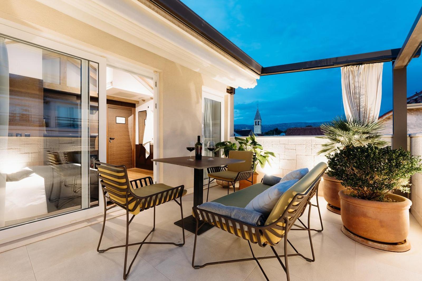 Chambre Double avec Terrasse - Vue sur Site d'Intérêt